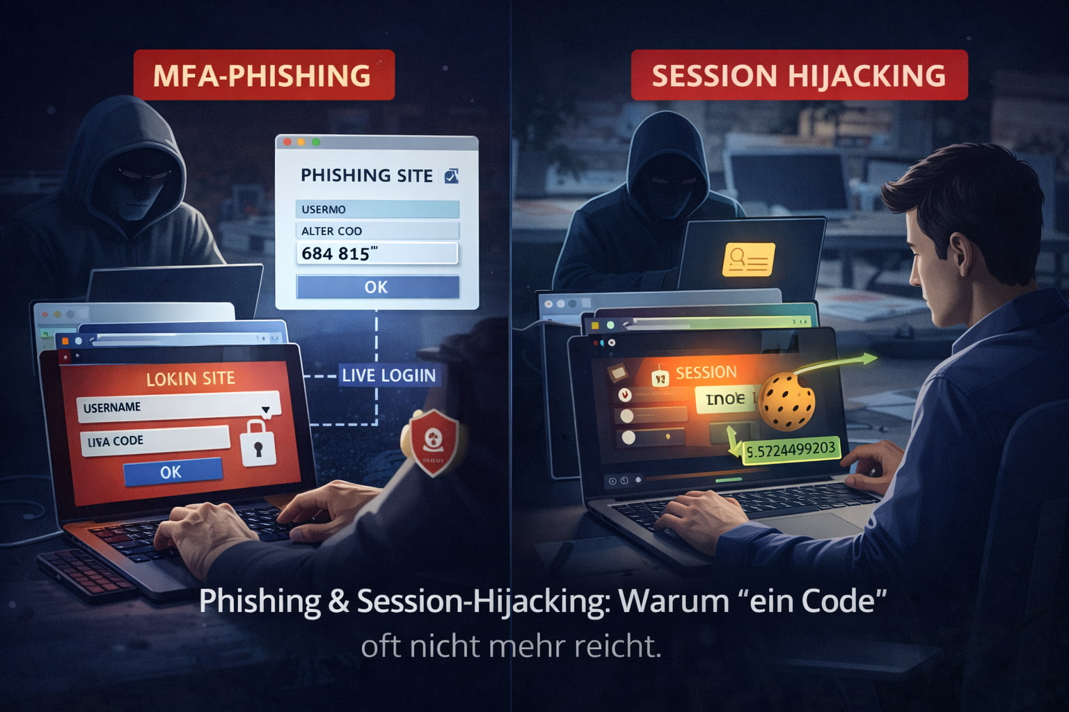 MFA-Phishing und Session-Hijacking: Warum „ein Code“ heute oft nicht mehr reicht